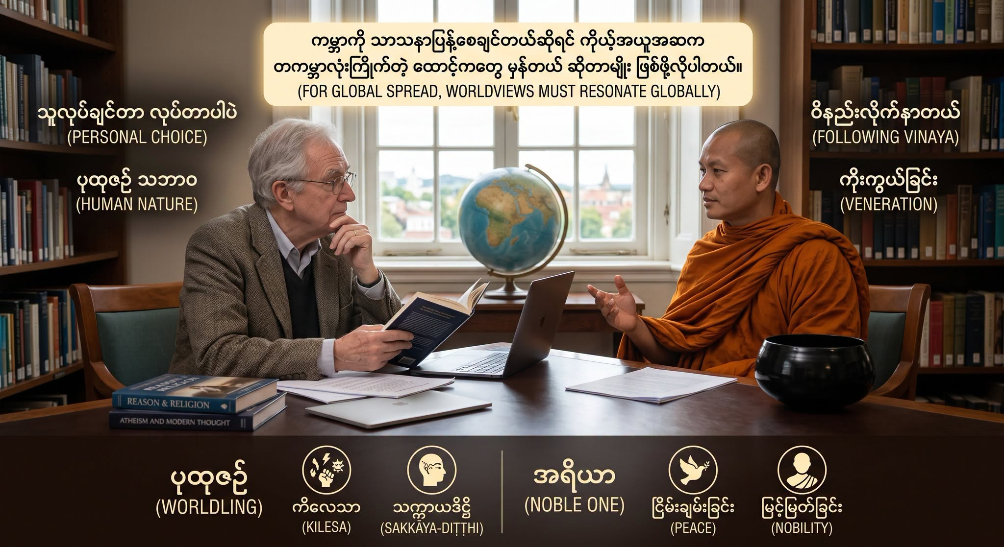ဝိနည်းလိုက်နာတယ် (လိင်မဆက်ဆံဘူး၊ ညစာမစားဘူး အစရှိတာတွေအကုန်လုံး) ဆိုတာ ကမ္ဘာပေါ်က ဘာသာမဲ့ လူသားတယောက်အမြင်နဲ့ ပြောရရင် သူလုပ်ချင်တာ လုပ်တာပါပဲ။