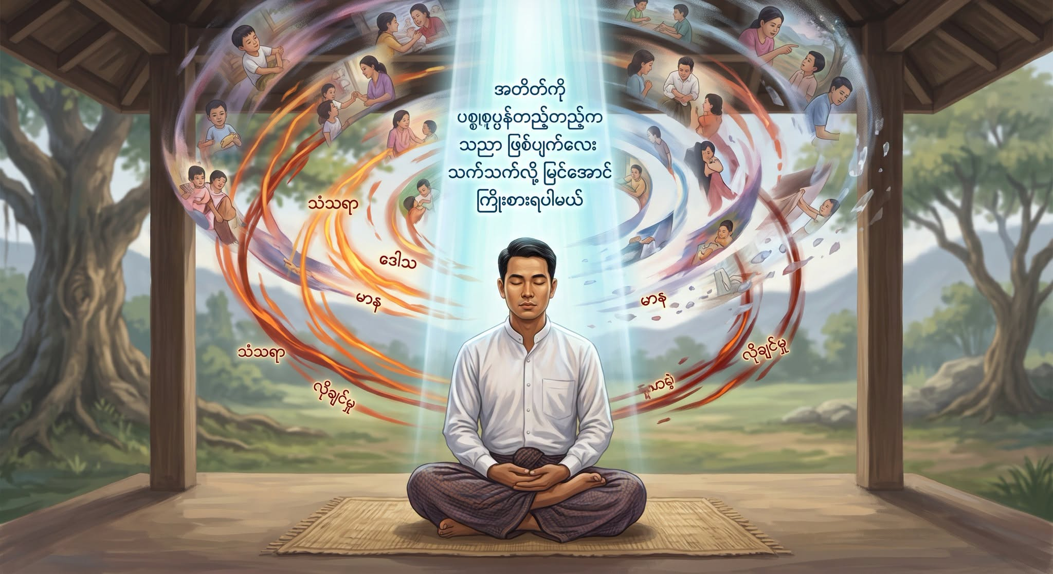 “အတိတ်” ဆိုတာ တကယ်တမ်းကျတော့ အခု ပစ္စုပ္ပန်မှာ ချက်ချင်း ဖြစ်ပေါ်လာတဲ့ မှတ်သားမှု ‘သညာ စေတသိတ်’ ရဲ့ ဖြစ်ပျက်မှု သက်သက်ပါပဲ။