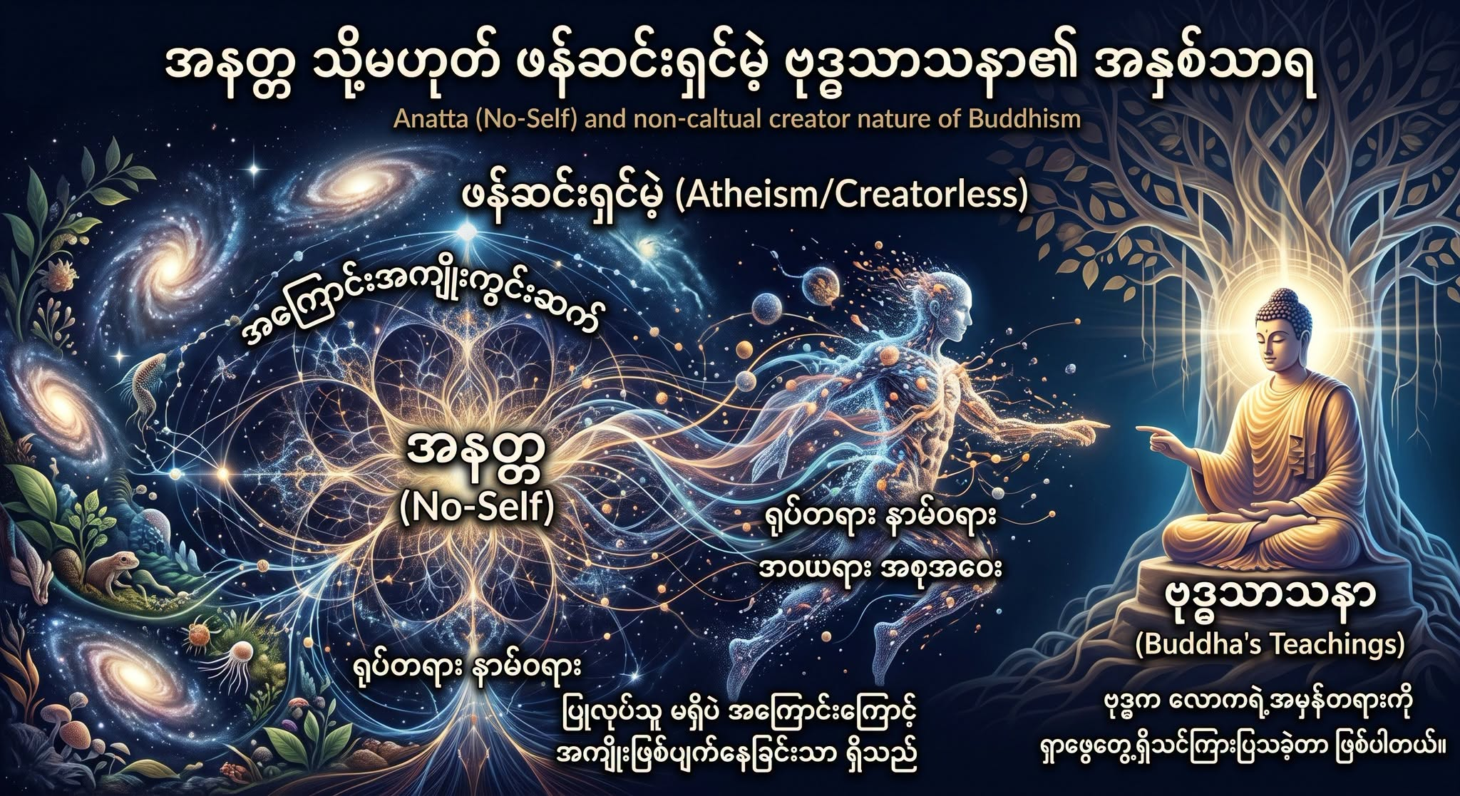 အနတ္တ သို့မဟုတ် ဖန်ဆင်းရှင်မဲ့ ဗုဒ္ဓသာသနာ၏ အနှစ်သာရ