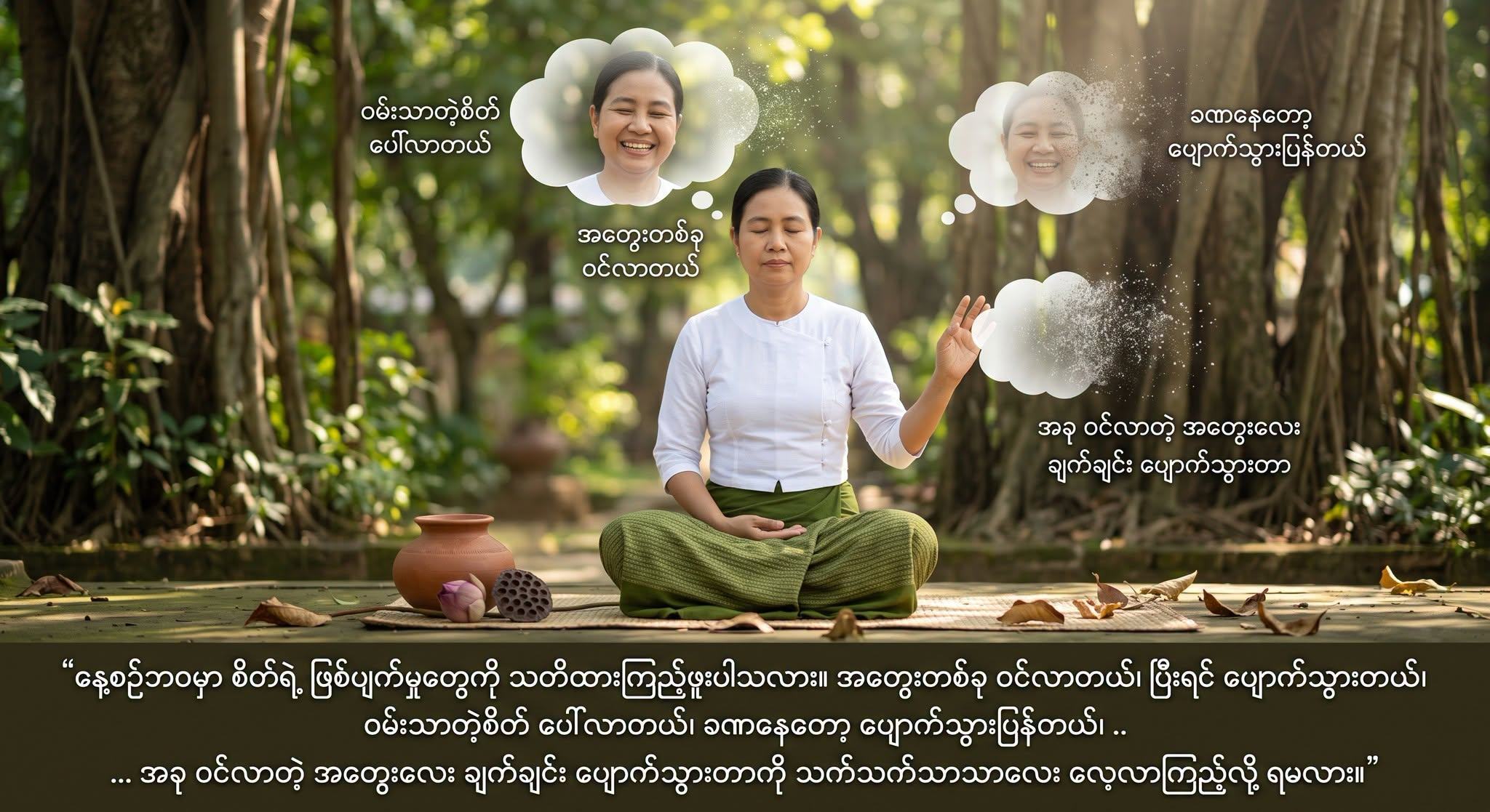 နေ့စဉ်ဘဝမှာ စိတ်ရဲ့ ဖြစ်ပျက်မှုတွေကို သတိထားကြည့်ဖူးပါသလား။