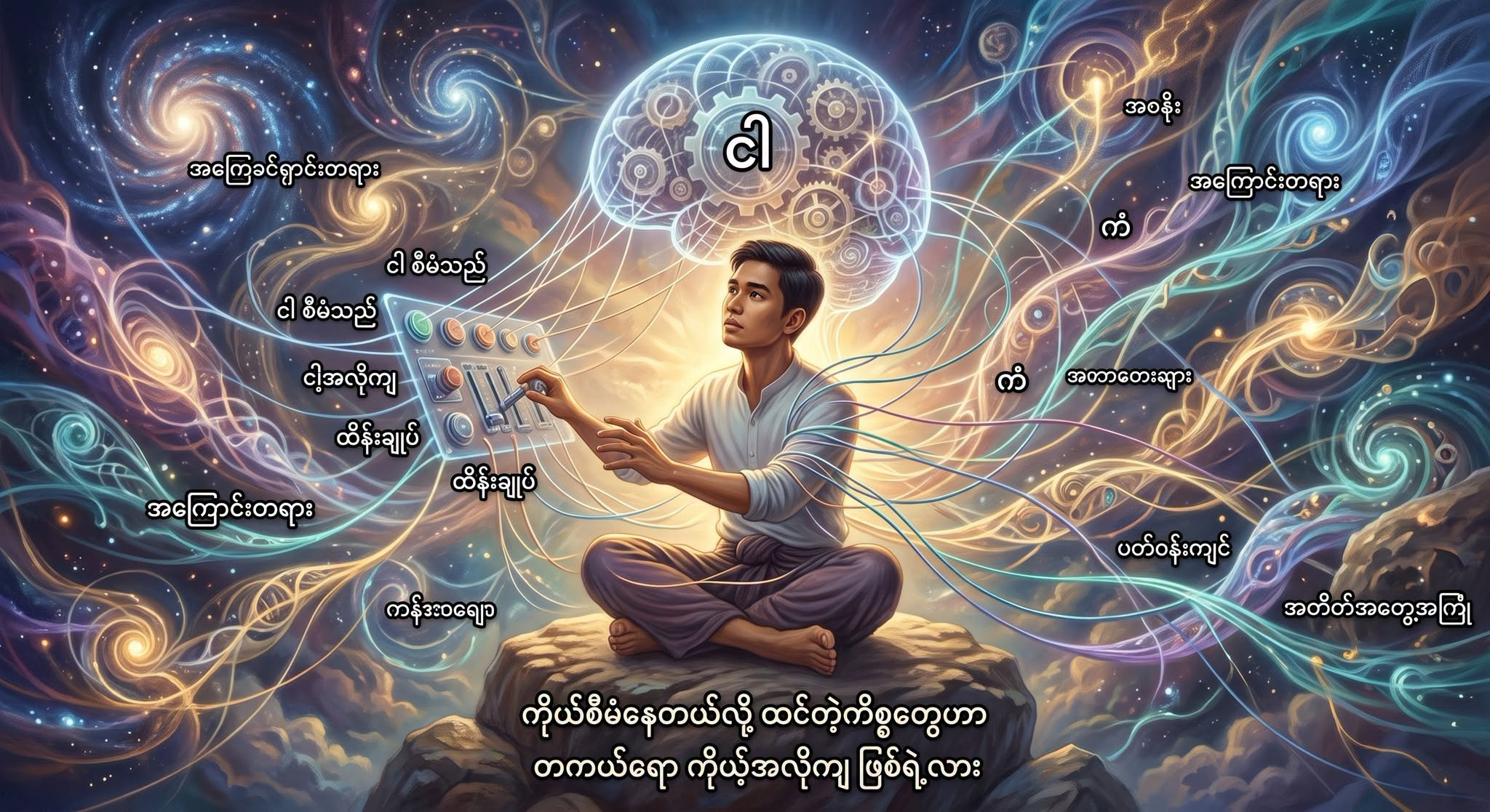 ကျွန်တော်တို့က ကိုယ့်မှာဖြစ်လာတဲ့ စိတ်တွေကို ကိုယ်အလိုကျ စီမံနိုင်တယ်၊ ထိန်းချုပ်နိုင်တယ်လို့ ထင်တတ်ကြတယ်။