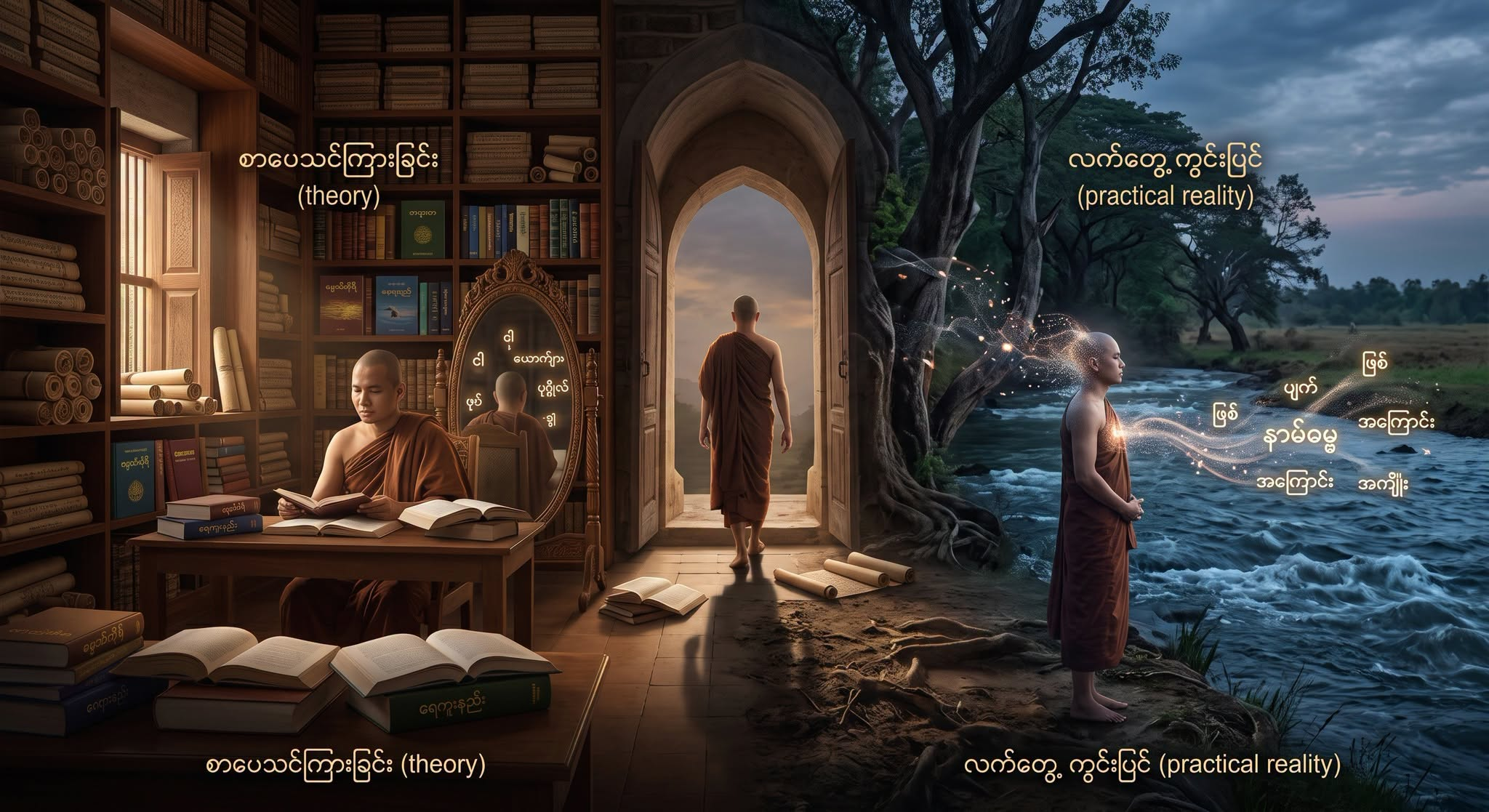 စာပေသင်ကြားခြင်း၏ အကာအကွယ်မှ ထွက်၍ လက်တွေ့ ကွင်းပြင်ထဲသို့ ဆင်းခြင်း။
